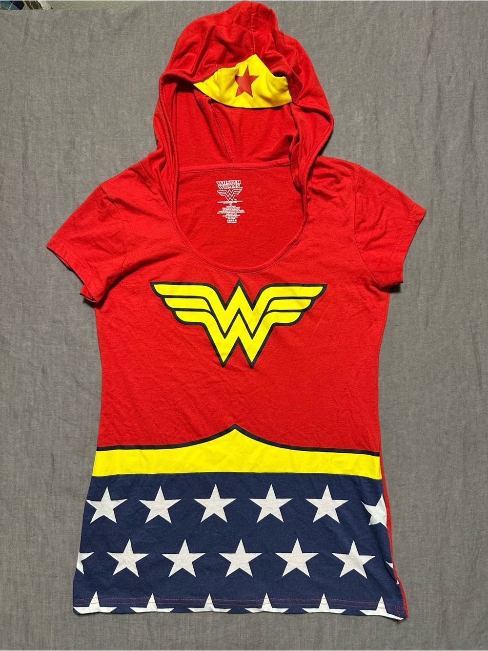 DC Comics Wonder Woman Tee in Red with White Logo